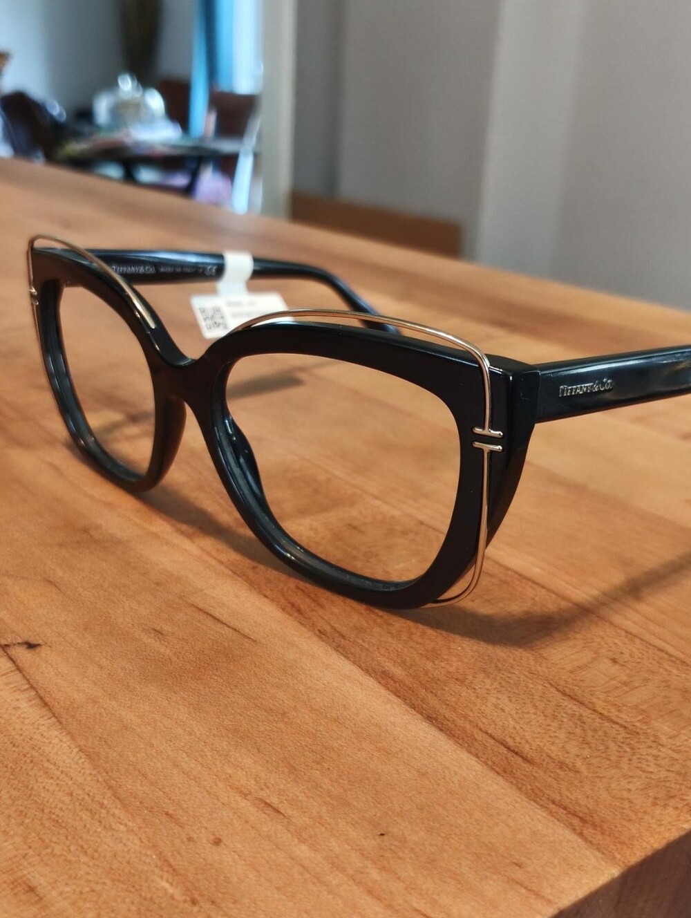 Tiffany & Co. TF4148 Cat-Eye Sunglasses (Black & Gold / Frames Only)